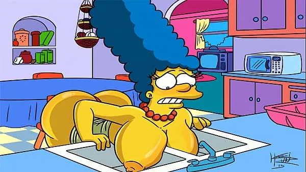 Ống nóng The Simpsons Hentai - Marge Sexy (GIF tươi