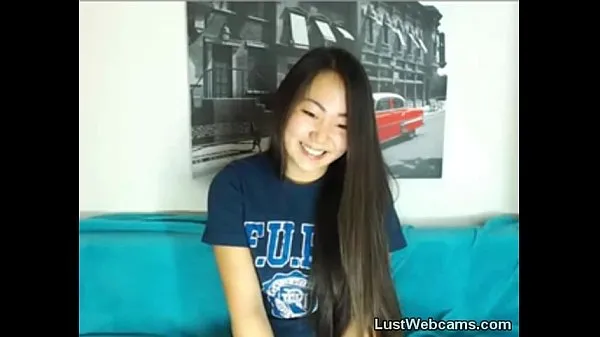Hot Cute Asian babe gets naked on webcam fresh Tube