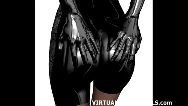 Hot 3d sci fi hentai babe in a skin tight catsuit fresh Tube