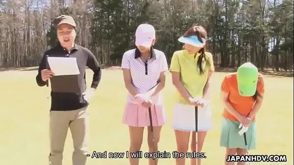 Горячий japanhdv Поклонница гольфа Эрика Хирамацу Нао Юзумия Нана Куними сцена 3 трейлер свежий тюбик