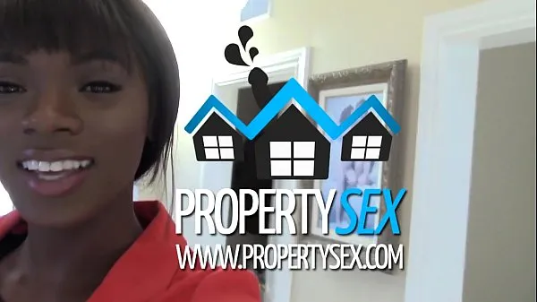热的 PropertySex - Beautiful black real estate agent interracial sex with buyer 新鲜的管