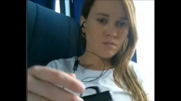 Hot Horny Teen Playing On The Bus fresh Tube