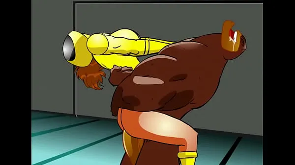 گرم Yellow Ranger Bearhug تازہ ٹیوب