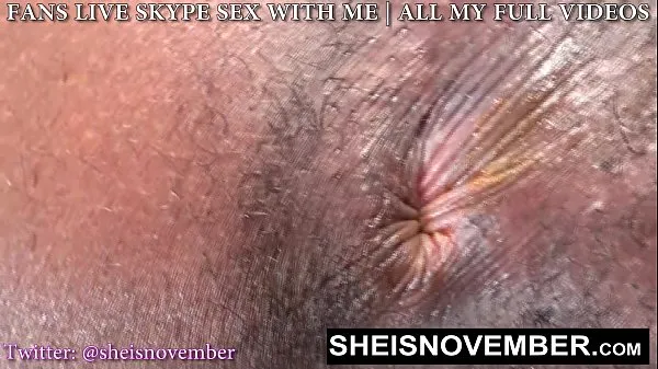 热的 HD Msnovember Nasty Asshole Sphincter Close Up, Winking Her Dirty Black Butthole Open And Closed on Sheisnovember 新鲜的管
