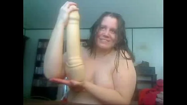 Sıcak Big Dildo in Her Pussy... Buy this product from us taze Tüp