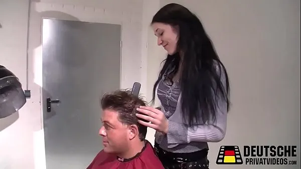 Vroča Hairdresser Lena and Hans sveža cev