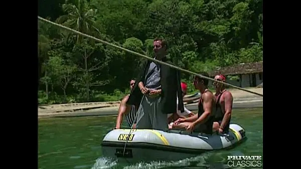Ống nóng Anal Orgy in a Boat with the Brazilian 'Garotas tươi