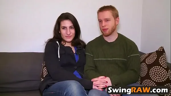 Amazingly beautiful babe and her boyfriend joining a swingers party أنبوب جديد ساخن