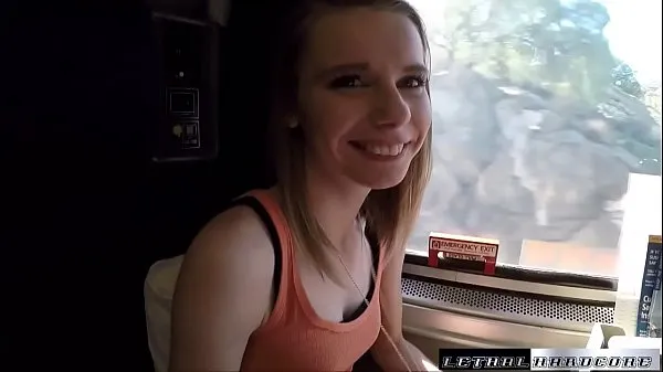 Hot Catarina gets her teen Russian pussy plowed on a speeding train fresh Tube