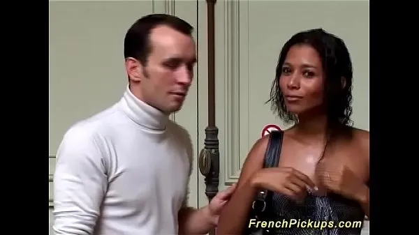 Gorąca black french babe picked up for anal sex świeża tuba