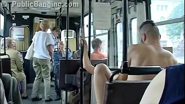 Extreme public sex in a city bus with all the passenger watching the couple fuck Tiub segar panas
