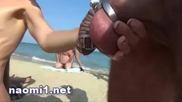 뜨거운 piss and multi cum on a swinger beach cap d'agde 신선한 튜브
