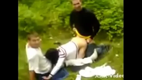 Forró Russian teens fucking in the woods friss cső
