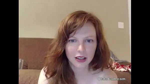 Ζεστό Cute redhead wife exhibs when husband away OlalaCam φρέσκο ​​σωλήνα