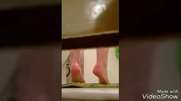 Varm Voyeur twins shower roommate spy färsk tub