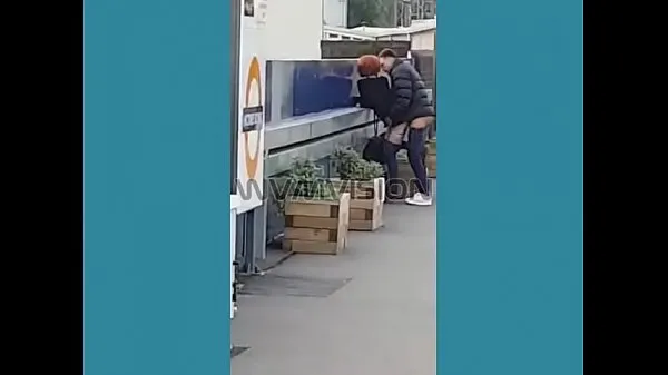 Ống nóng Hackney Downs man clarting fucking at train station WVMVISION tươi