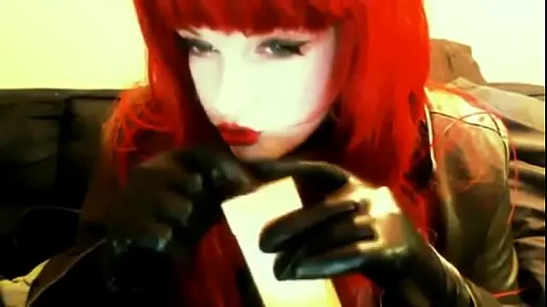 Hot goth redhead smoking fresh Tube