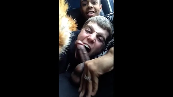 Hot Sucking his friend's cock on the bus fresh Tube