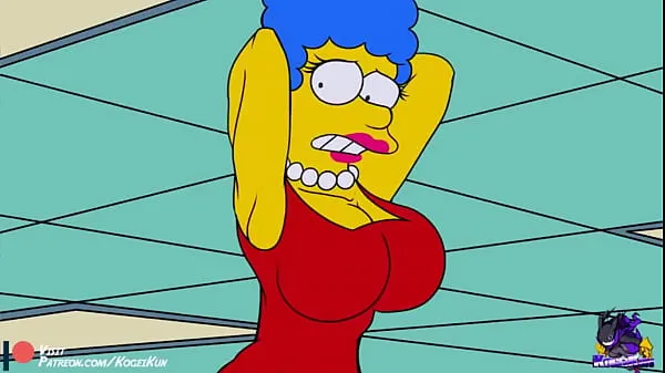 Kuuma Marge Simpson tits tuore putki