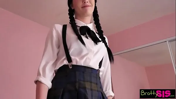 Hete Bratty step Sis - Quick Ride On Brother's Huge Cock Before Class S5:E1 verse buis