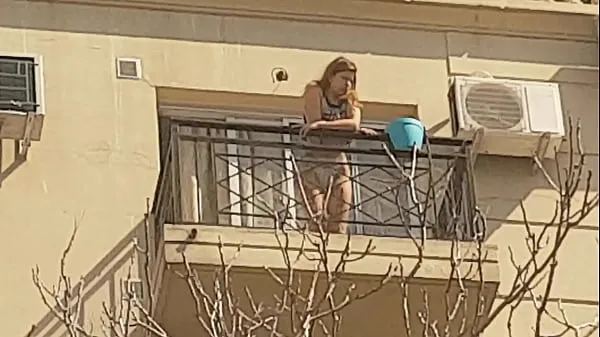 Hot Neighbor on the balcony 2nd part fresh Tube