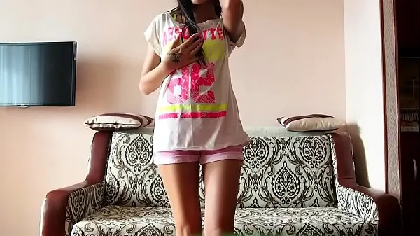 Tabung segar Freaky skinny dream teen Dominika webcam show panas