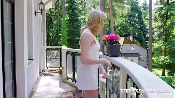 Kuuma Blonde teen Anny Aurora fucks outdoor tuore putki