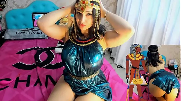Hete Cosplay Girl Cleopatra Hot Cumming Hot With Lush Naughty Having Orgasm verse buis