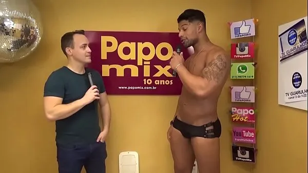 Varm READY UP: Stripper Allan Gonçalves at PapoMix - Part 2 färsk tub