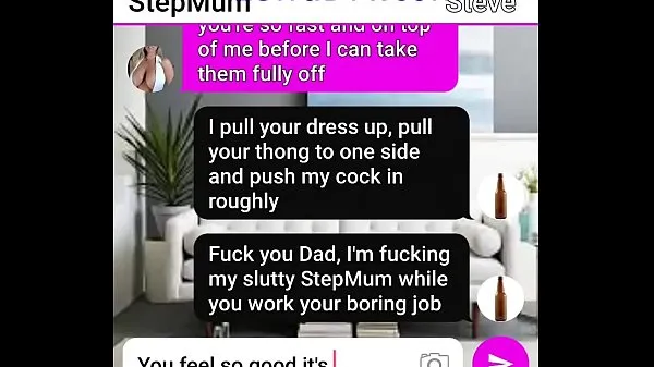 Text roleplay Mum has deep sofa fuck with StepSon Tiub segar panas