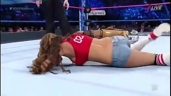Ống nóng Nikki Bella vs Carmella. No Mercy 2016 tươi
