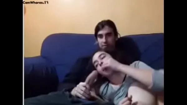 Gorąca Couple has sex on the sofa świeża tuba