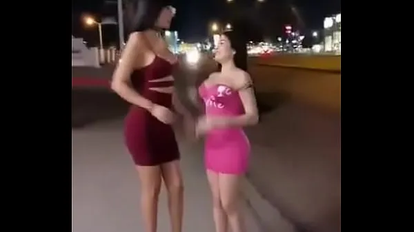 Ống nóng Two whores get naked in public tươi