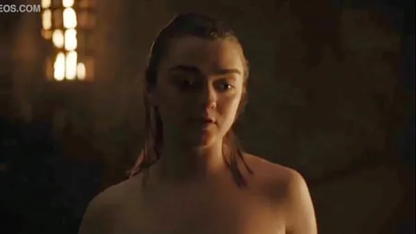 Tabung segar Maisie Williams/Arya Stark Hot Scene-Game Of Thrones panas