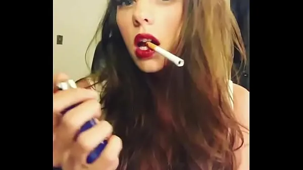 Hot Hot girl with sexy red lips fresh Tube