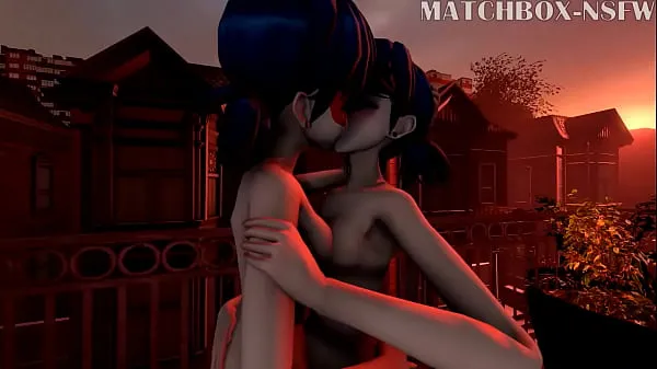 ร้อนแรง Miraculous ladybug lesbian kiss หลอดสด