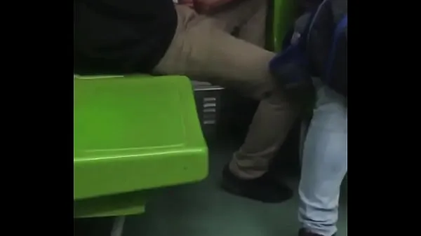 Vroča Jacket in the subway sveža cev