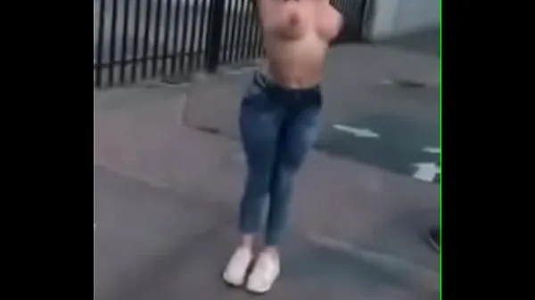 Hot Exquisite Latina with a lot of heat on the street fresh Tube