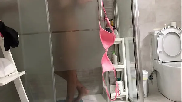 sister in law spied in the shower Tiub segar panas