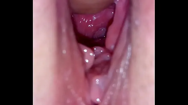Varmt Close-up inside cunt hole and ejaculation frisk rør