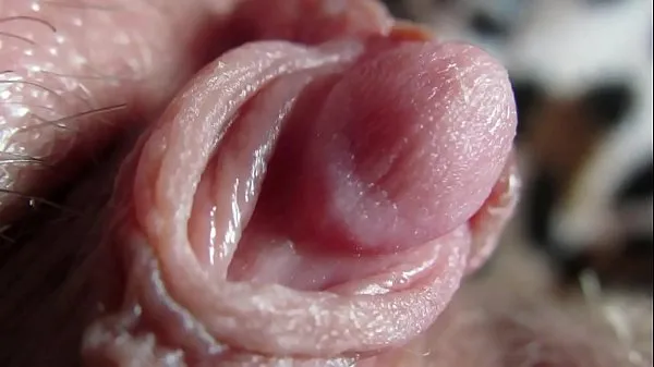 Hot Extreme close up on my huge clit head pulsating fresh Tube
