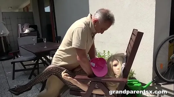 Hot Bizzare Old Guy Fucking a Plastic Doll fresh Tube