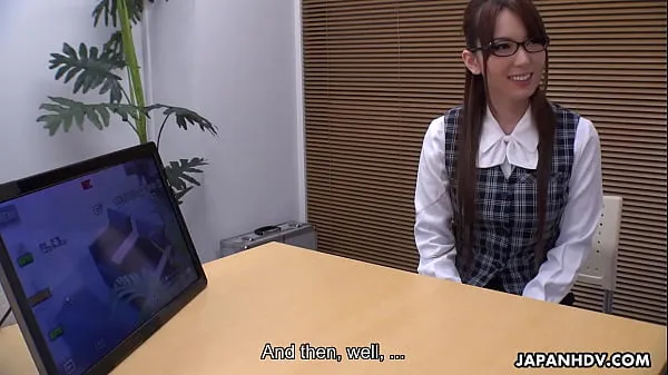 Tabung segar Japanese office lady, Yui Hatano is naughty, uncensored panas