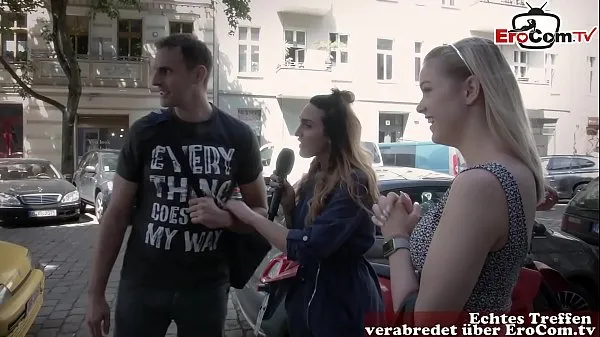 Hete german reporter search guy and girl on street for real sexdate verse buis