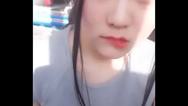 Vroča Chinese cute girl sveža cev
