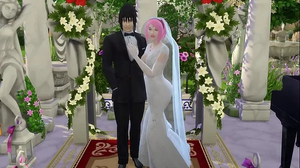 Gorąca Sakura's Wedding Part 1 Naruto Hentai Netorare Wife Cheated Wedding Tricked Husband Cuckold Anime świeża tuba