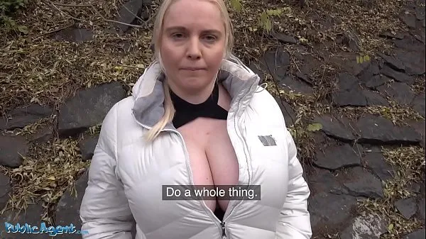 Vroča Public Agent Huge boobs blonde Jordan Pryce gives blowjob for cash sveža cev