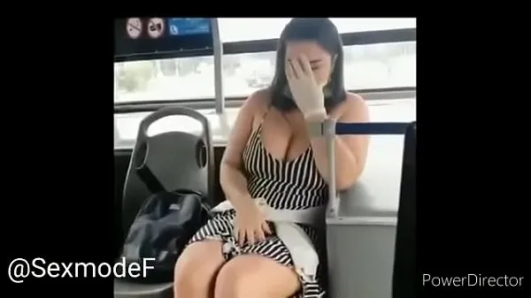 Hot Busty on bus squirt fresh Tube