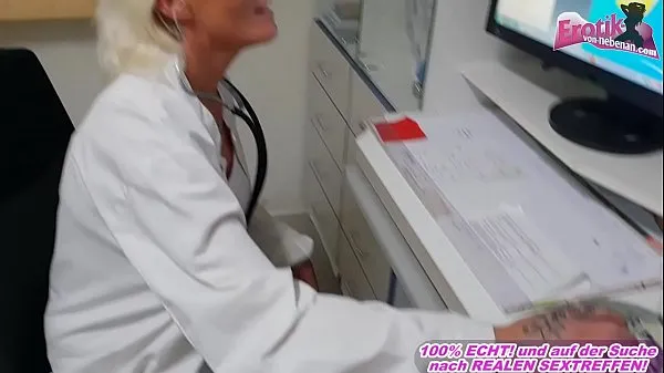 Gorąca german female doctor fucks her patient in hospital świeża tuba