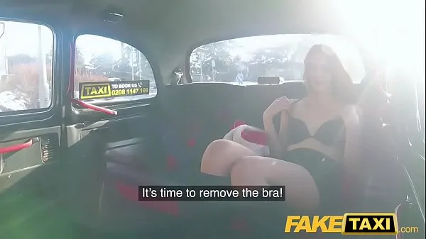 Fake Taxi sexy czech ginger Charlie Red teasing the dirty taxi man أنبوب جديد ساخن